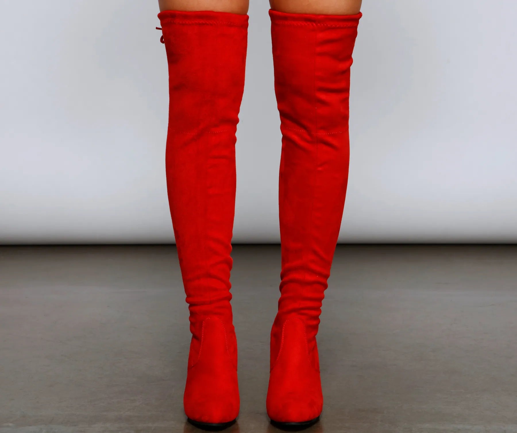 Chic Stunner Over The Knee Faux Suede Boots - Image 2