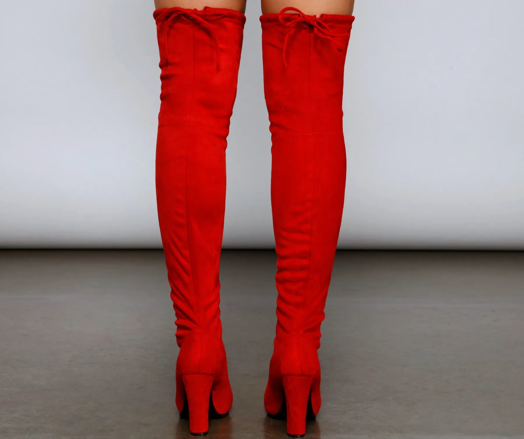 Chic Stunner Over The Knee Faux Suede Boots - Image 4