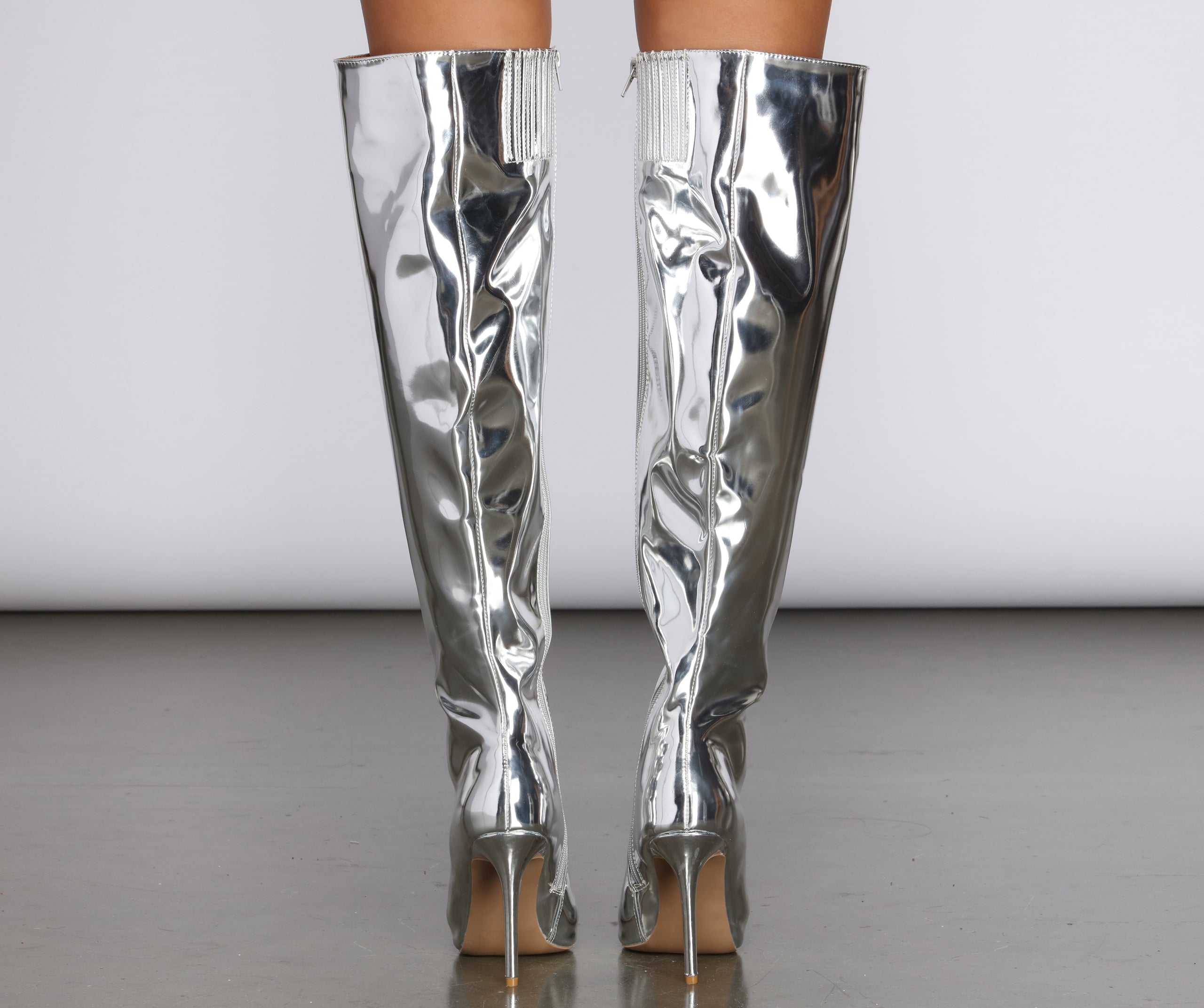 Chrome Cutie Over The Knee Boots - Image 5