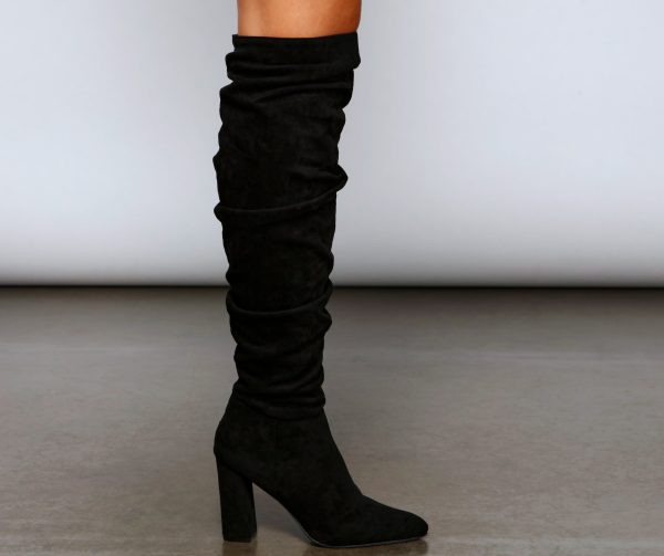 Hitting The Mark Faux Suede Boots - Image 4