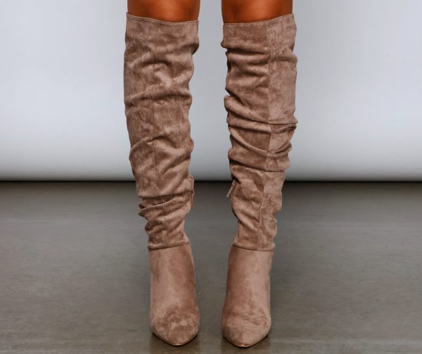 Hitting The Mark Faux Suede Boots - Image 7