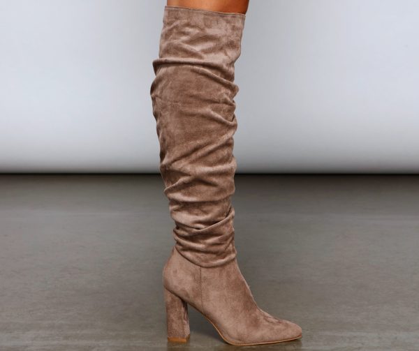 Hitting The Mark Faux Suede Boots - Image 9