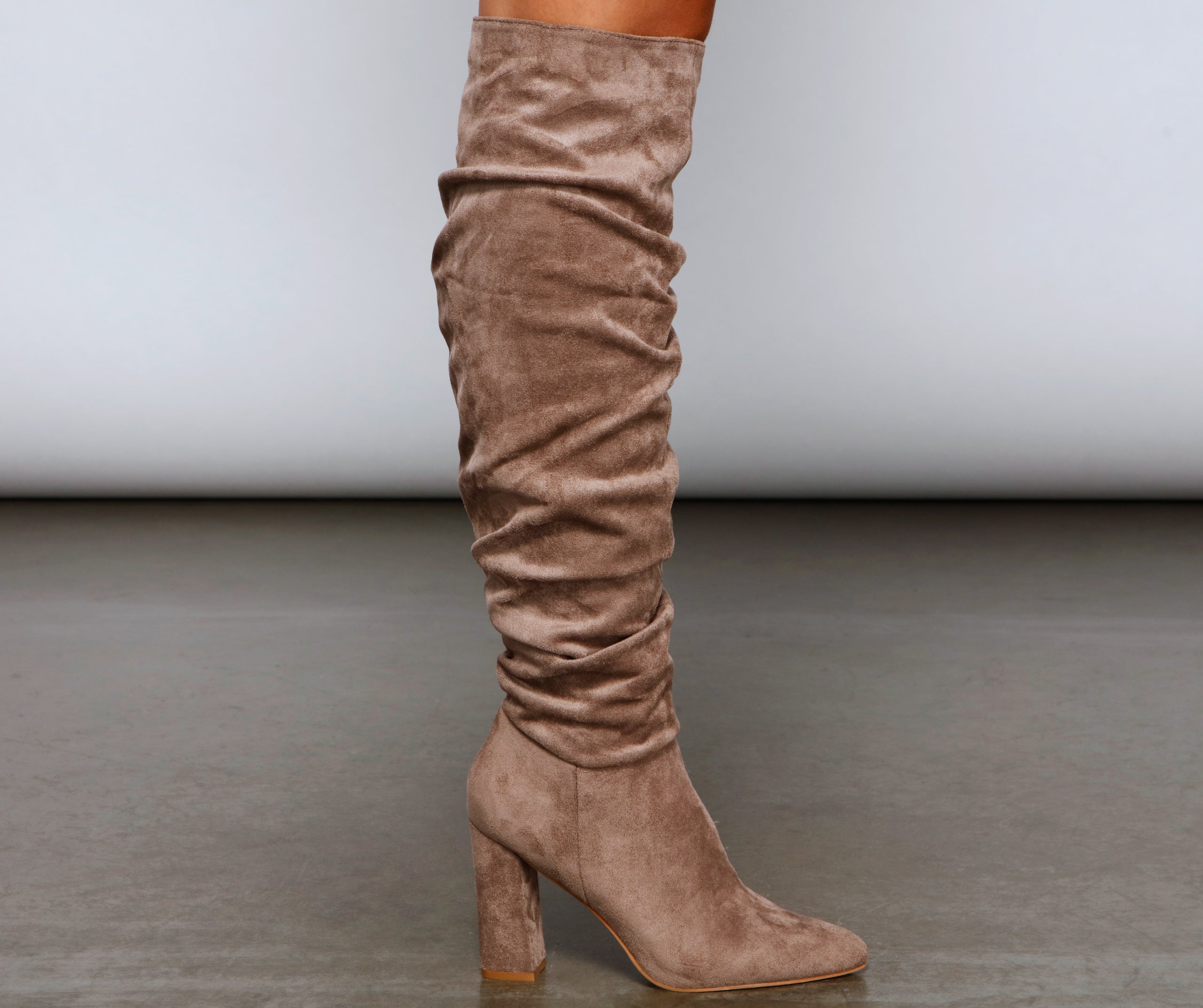 Hitting The Mark Faux Suede Boots - Image 9