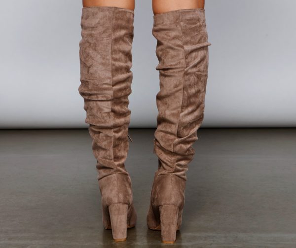 Hitting The Mark Faux Suede Boots - Image 10