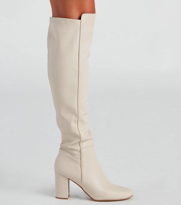 Sleek Strut Knee-High Boots - Image 3