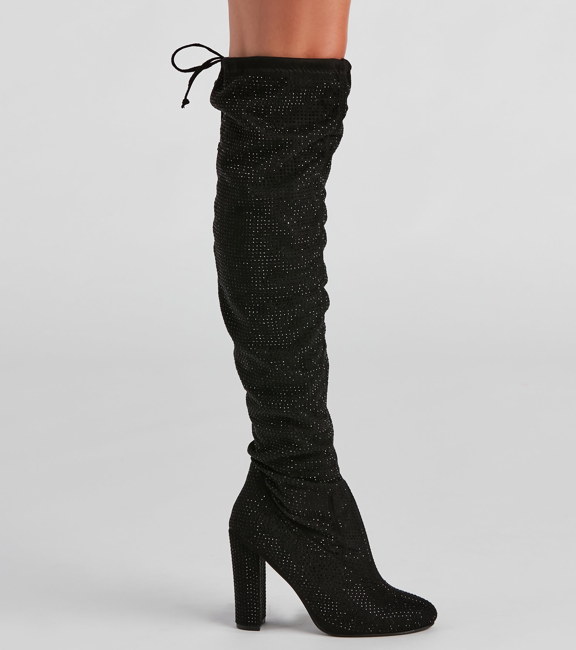 Be Dazzled Rhine Over The Knee Boots - Image 3