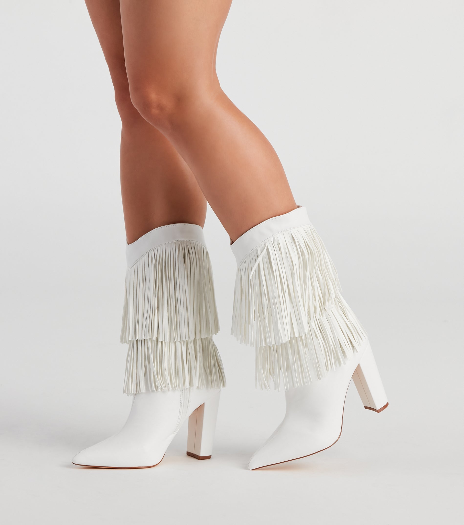 Line Dance Fringe Cowgirl Boots - Image 5