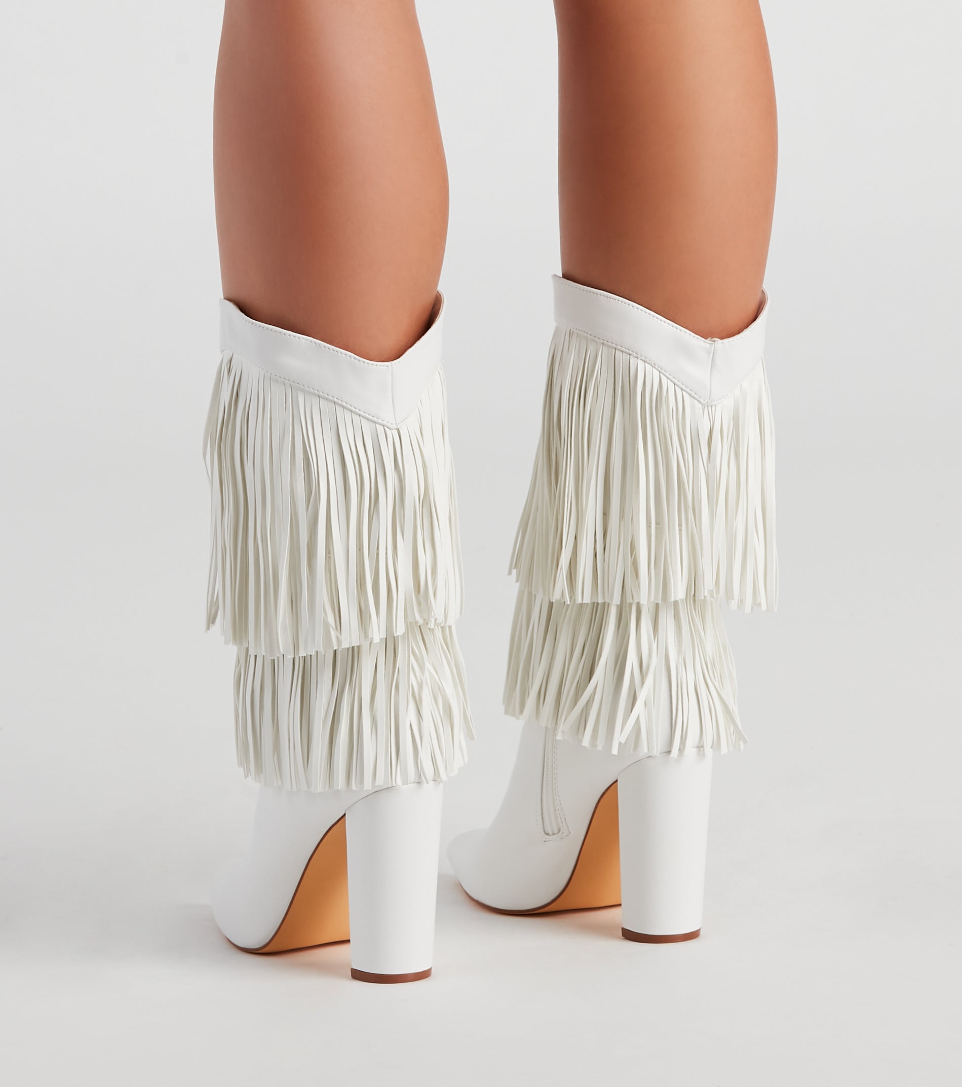 Line Dance Fringe Cowgirl Boots - Image 8
