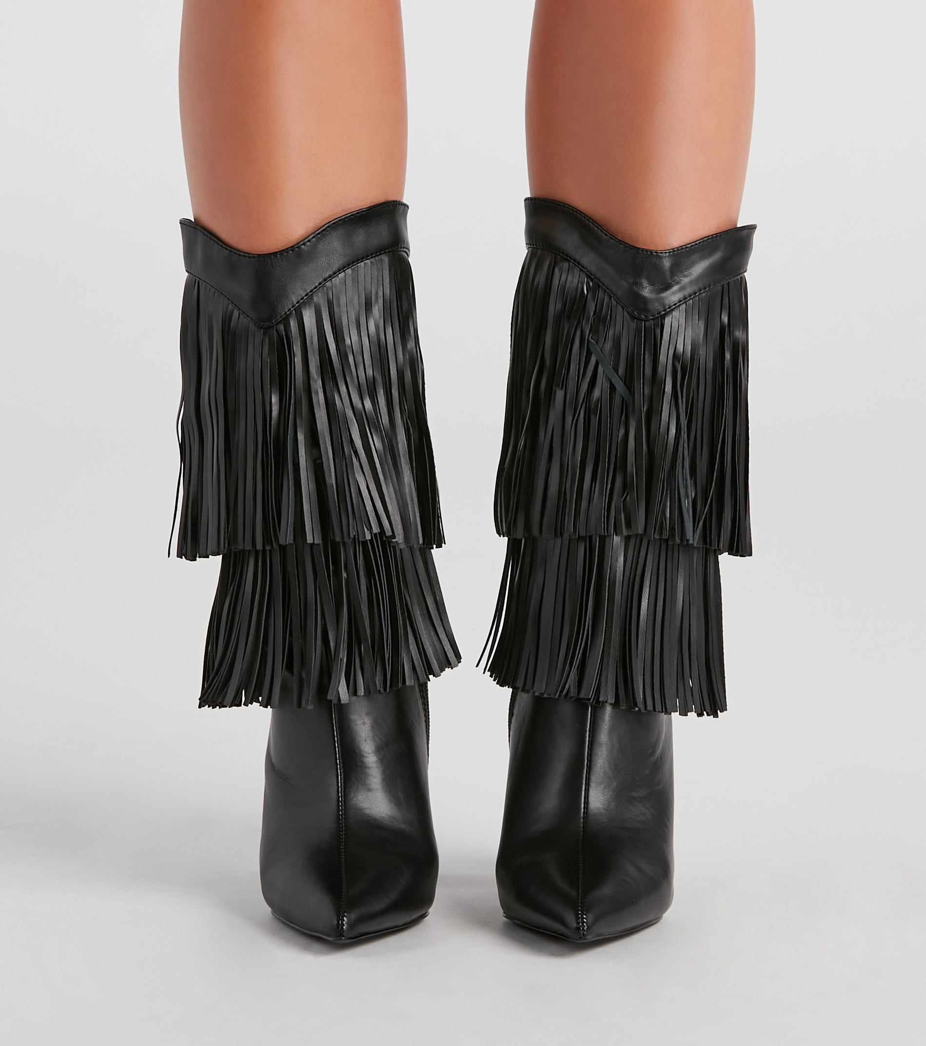 Line Dance Fringe Cowgirl Boots - Image 2