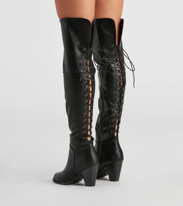 Rule The Scene Knee-High Boots - Image 2