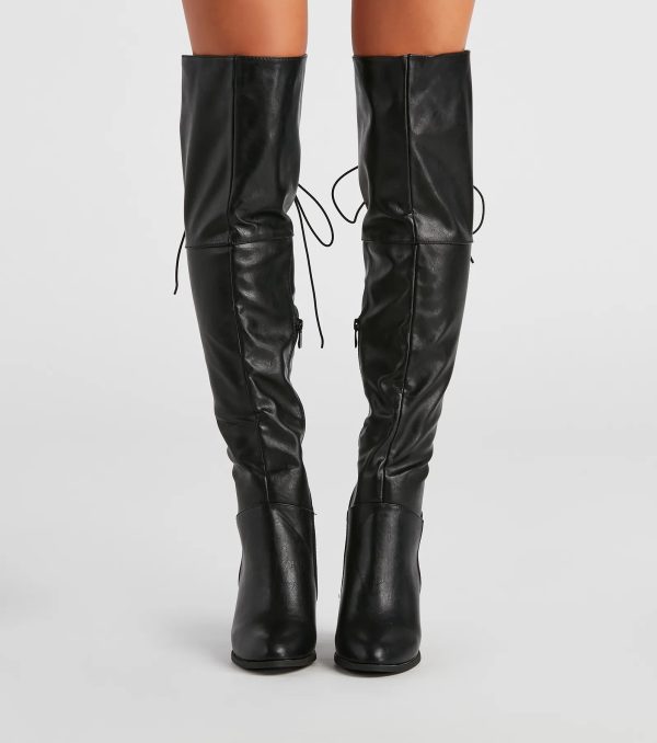 Rule The Scene Knee-High Boots - Image 4