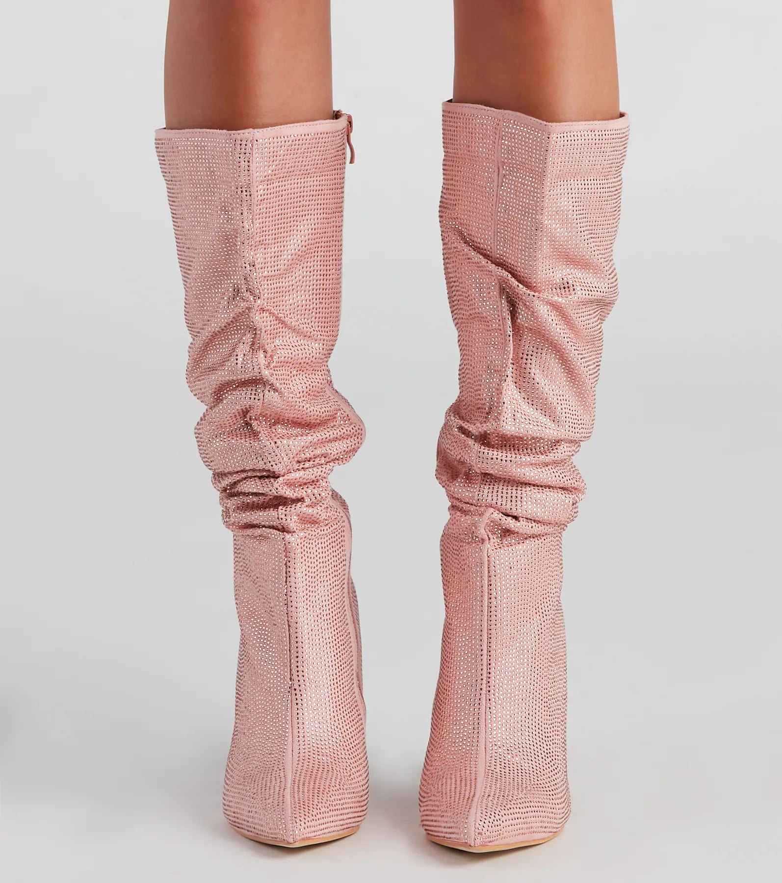Shine Slouch Stiletto Boots - Image 6