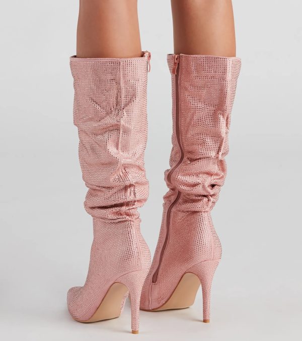 Shine Slouch Stiletto Boots - Image 8