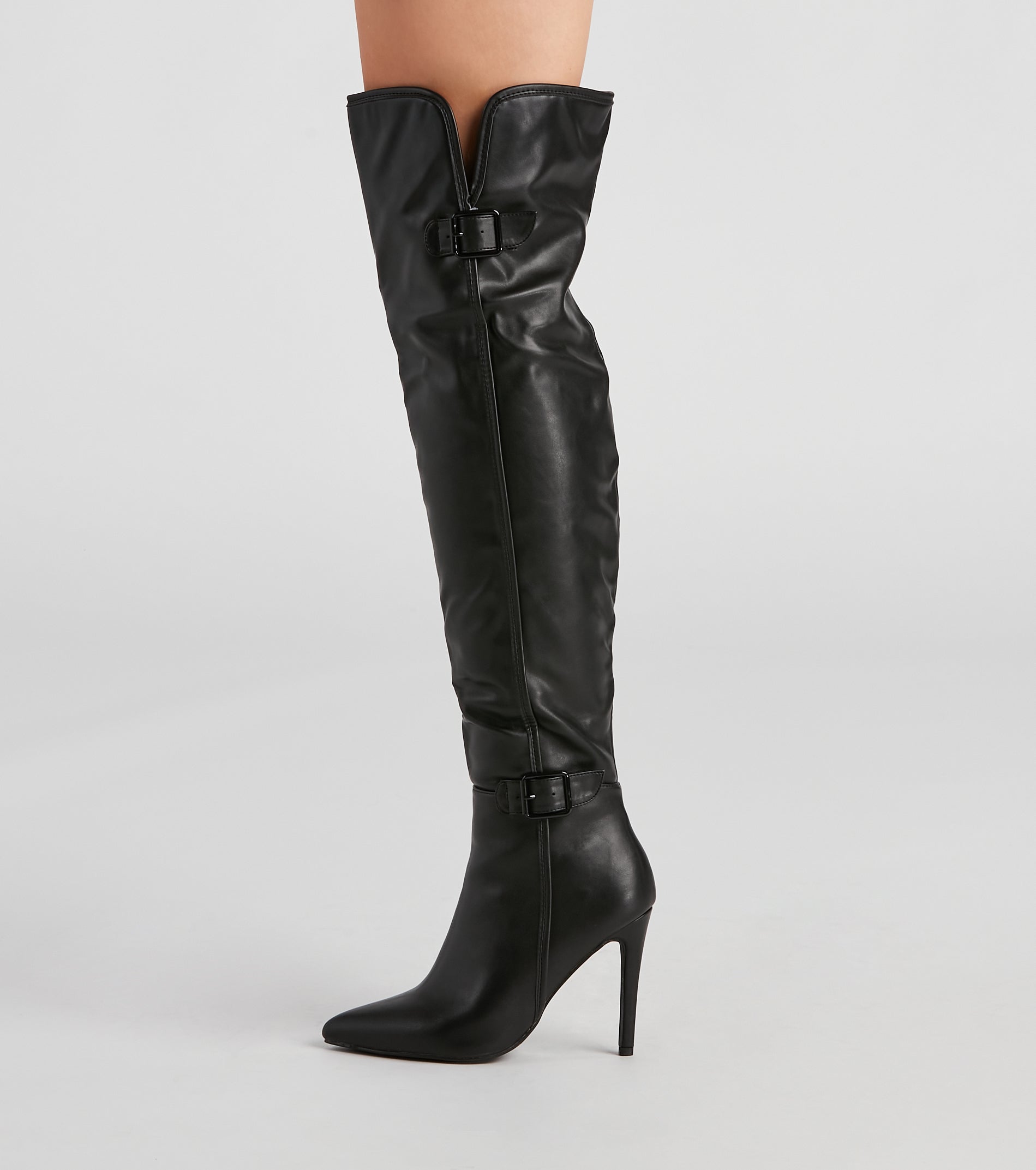 Sleek Moves Over-The-Knee Stiletto Boots - Image 3