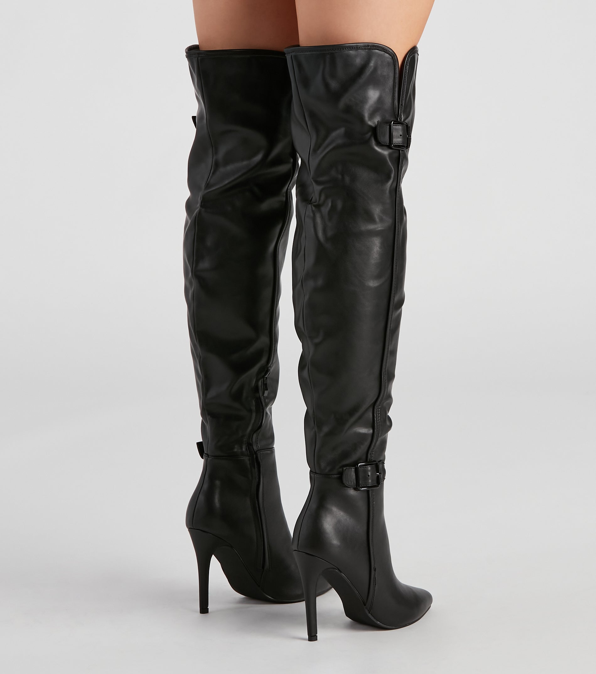 Sleek Moves Over-The-Knee Stiletto Boots - Image 4