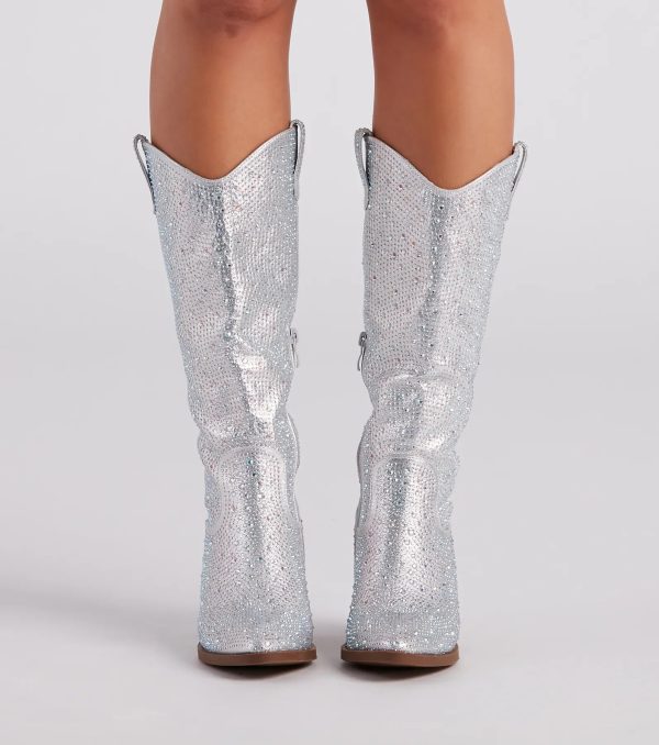 Country Diva Rhinestone Cowboy Boots - Image 2