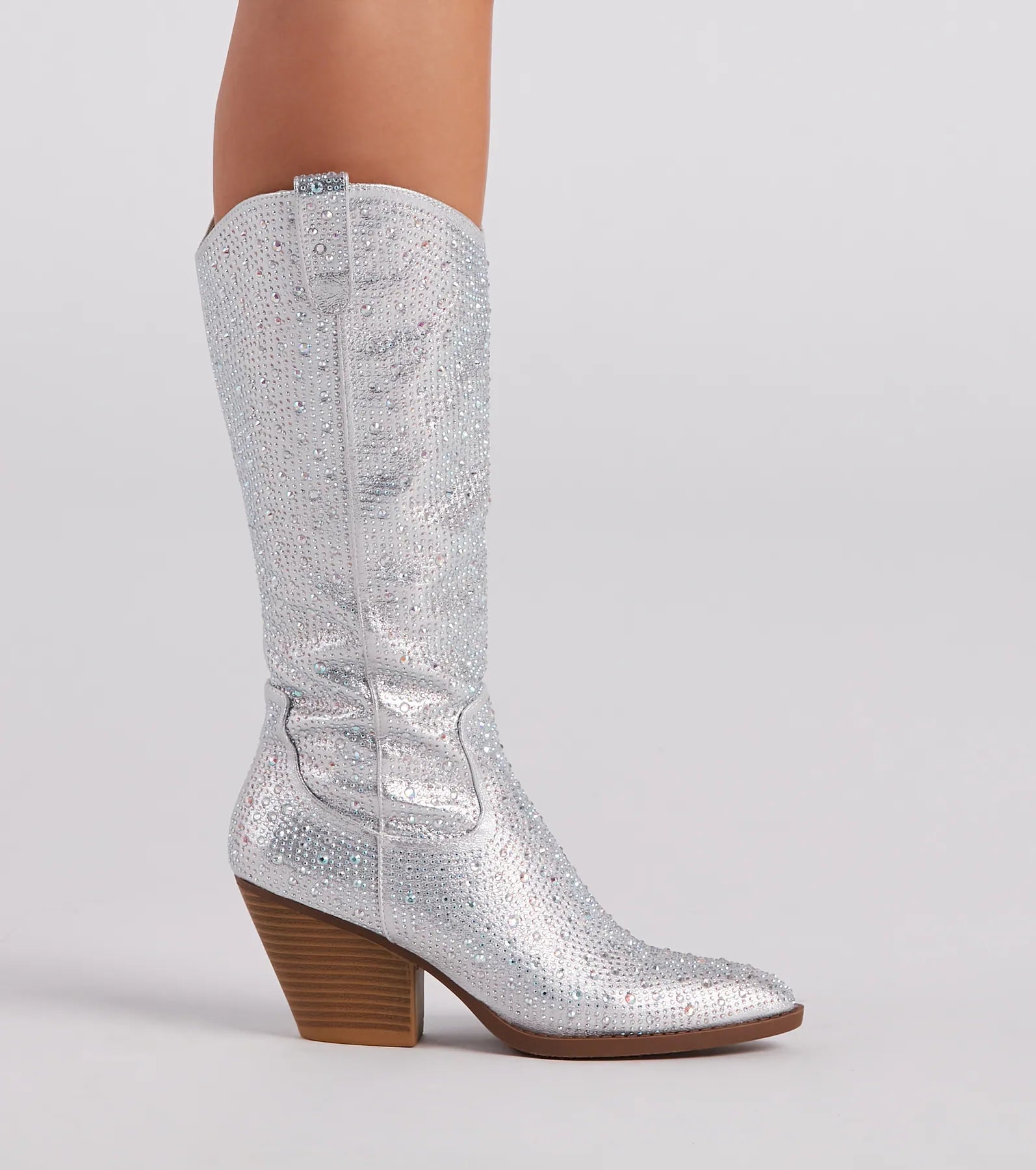 Country Diva Rhinestone Cowboy Boots - Image 3