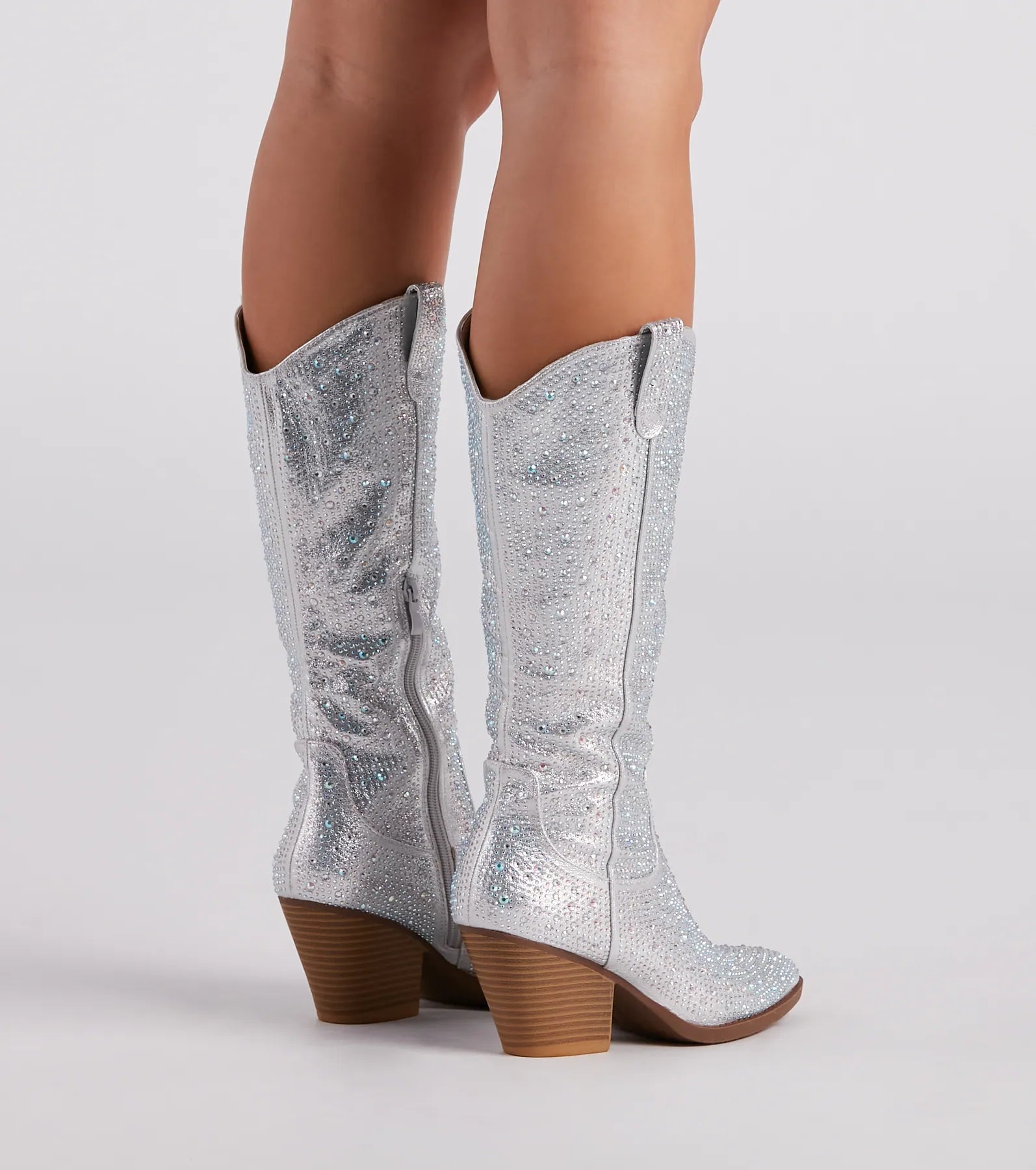 Country Diva Rhinestone Cowboy Boots - Image 4