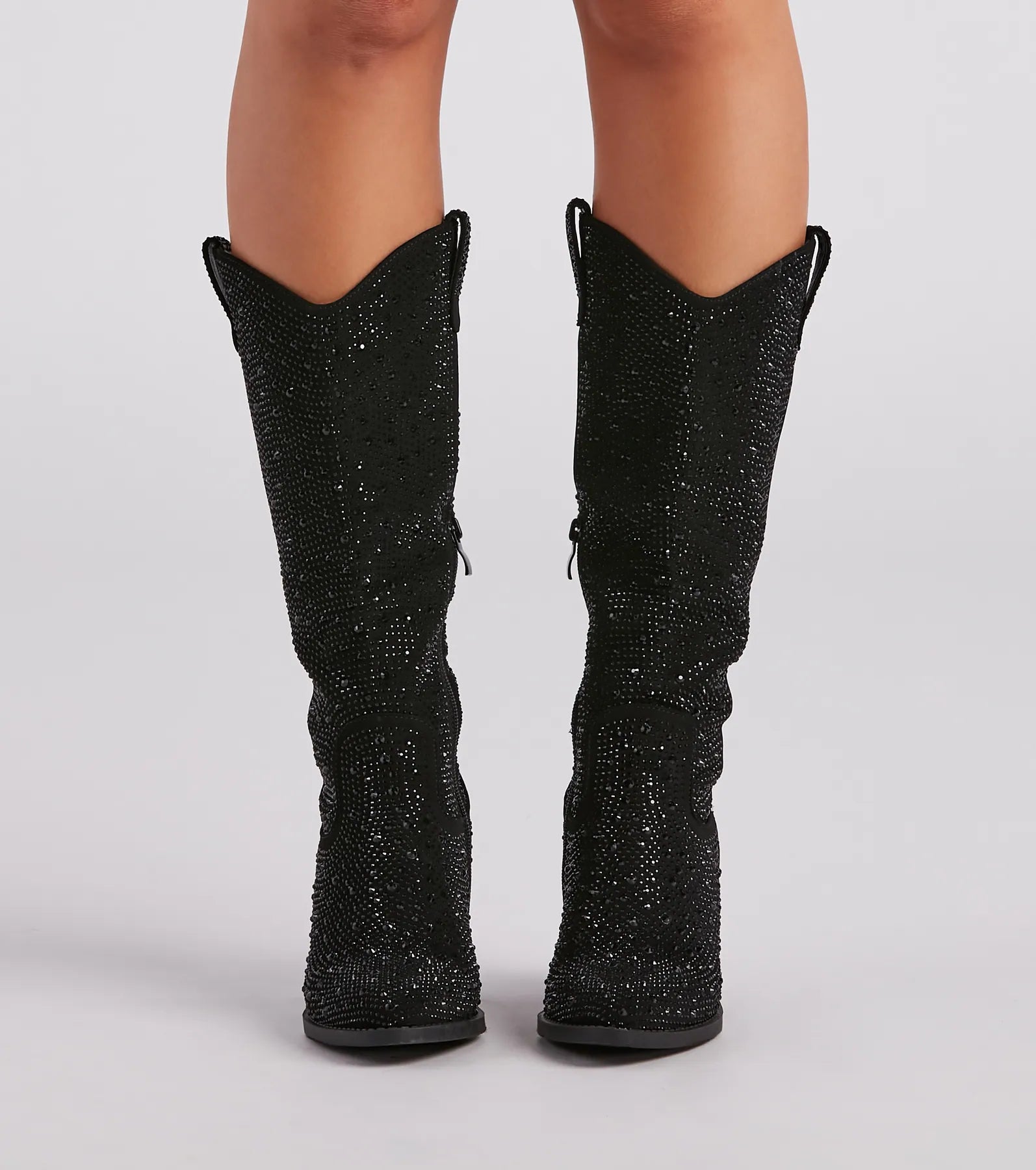 Country Diva Rhinestone Cowboy Boots - Image 6