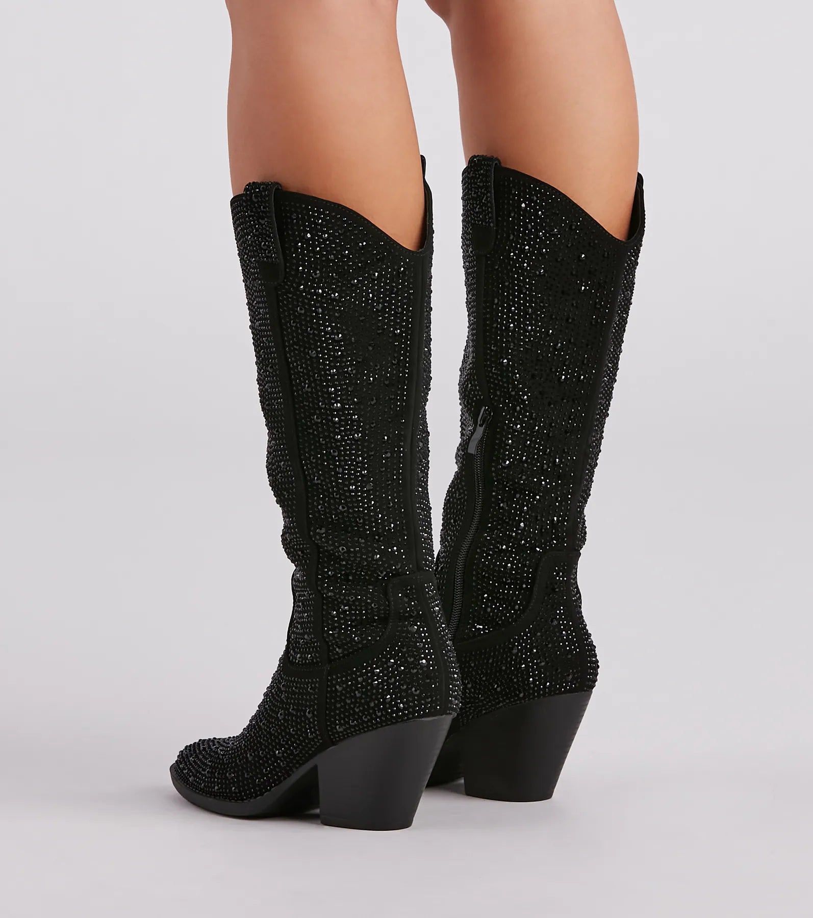Country Diva Rhinestone Cowboy Boots - Image 8
