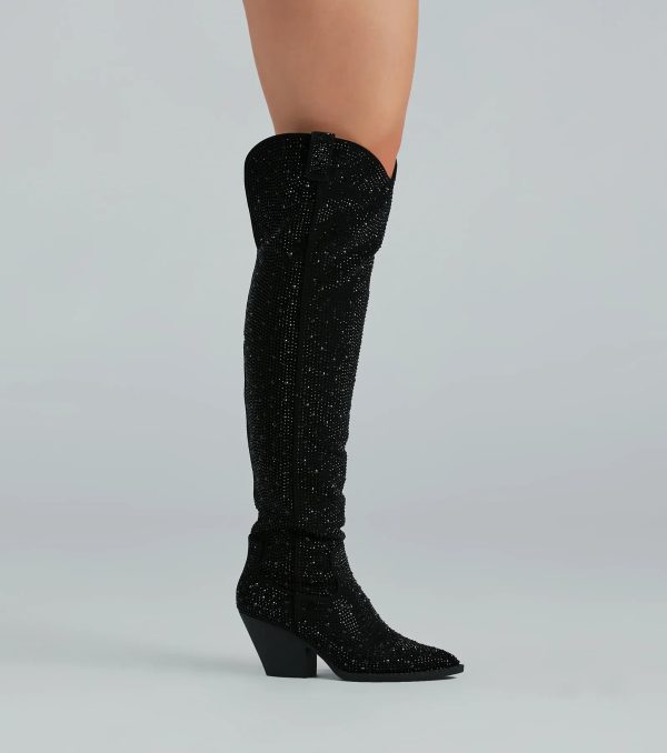 Kick Up The Glam Rhinestone Cowboy Boots - Image 3