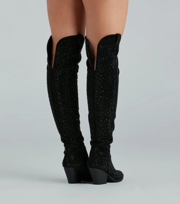 Kick Up The Glam Rhinestone Cowboy Boots - Image 4