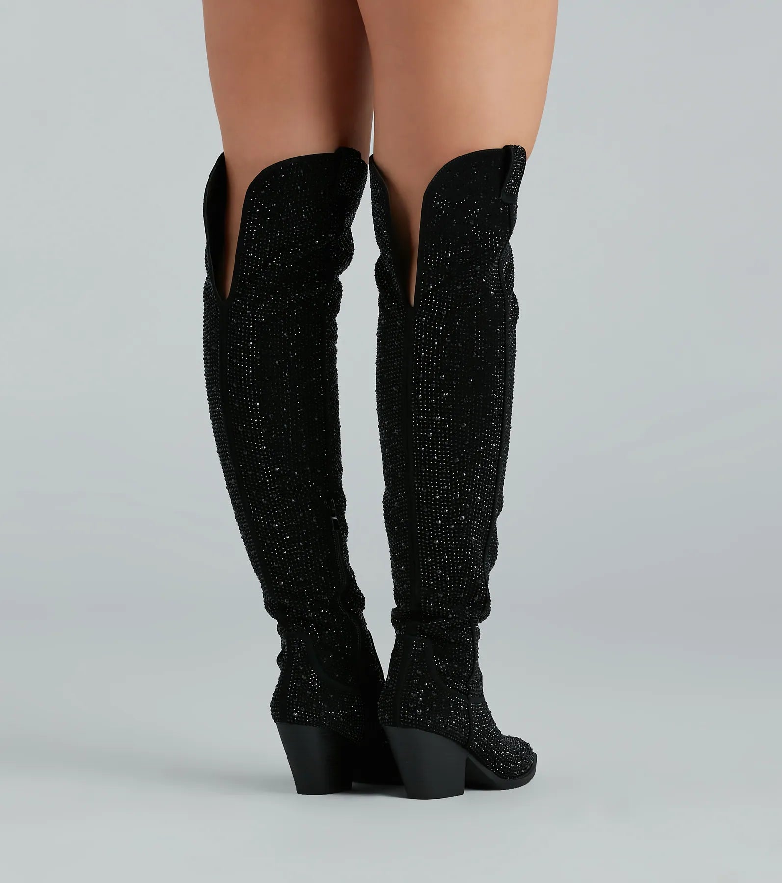 Kick Up The Glam Rhinestone Cowboy Boots - Image 4
