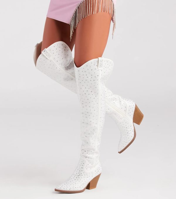Kick Up The Glam Rhinestone Cowboy Boots - Image 5