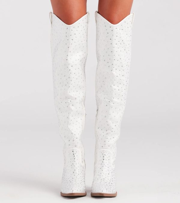 Kick Up The Glam Rhinestone Cowboy Boots - Image 8
