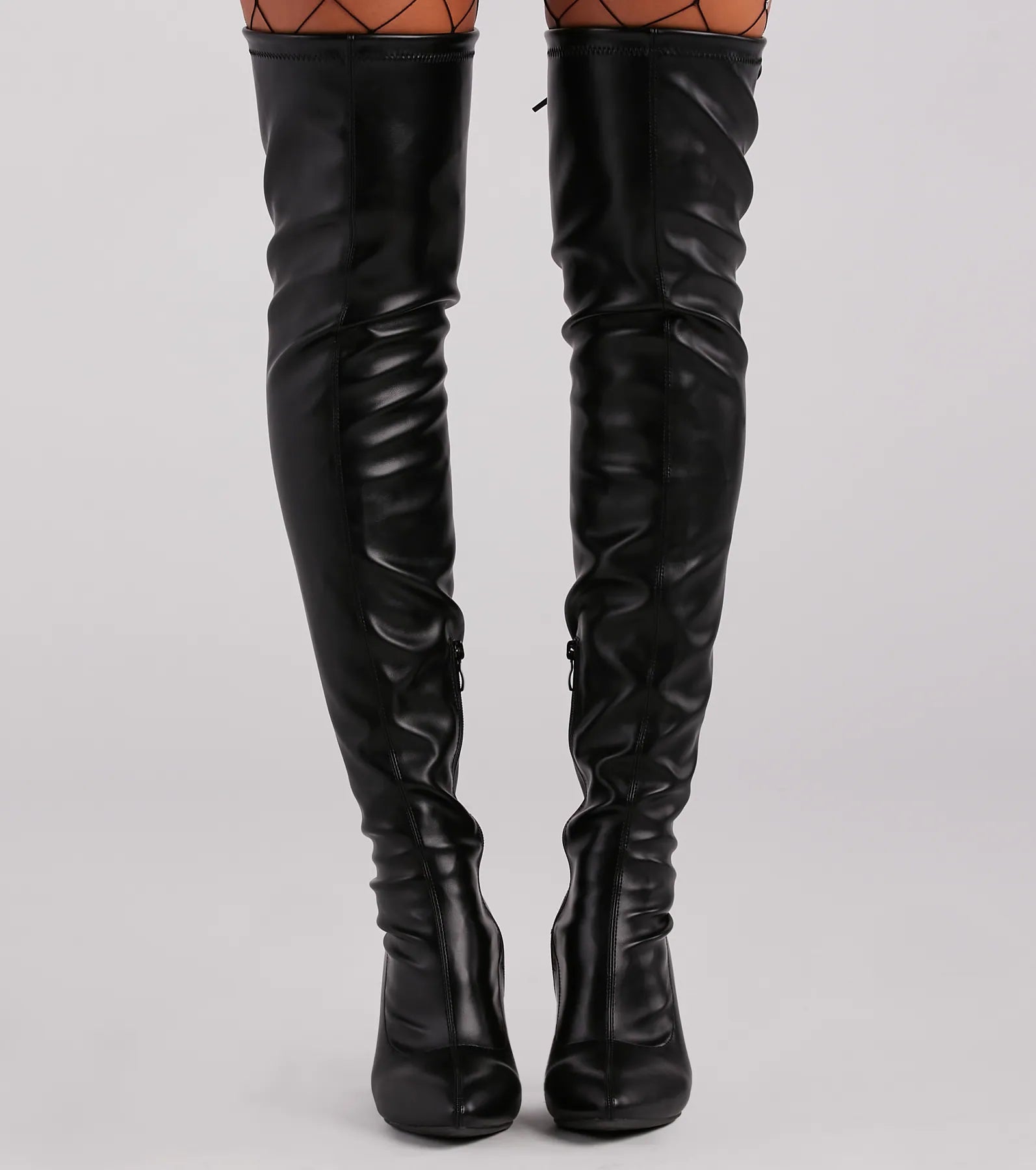 High Ambition Faux Leather Thigh-High Boots - Image 2