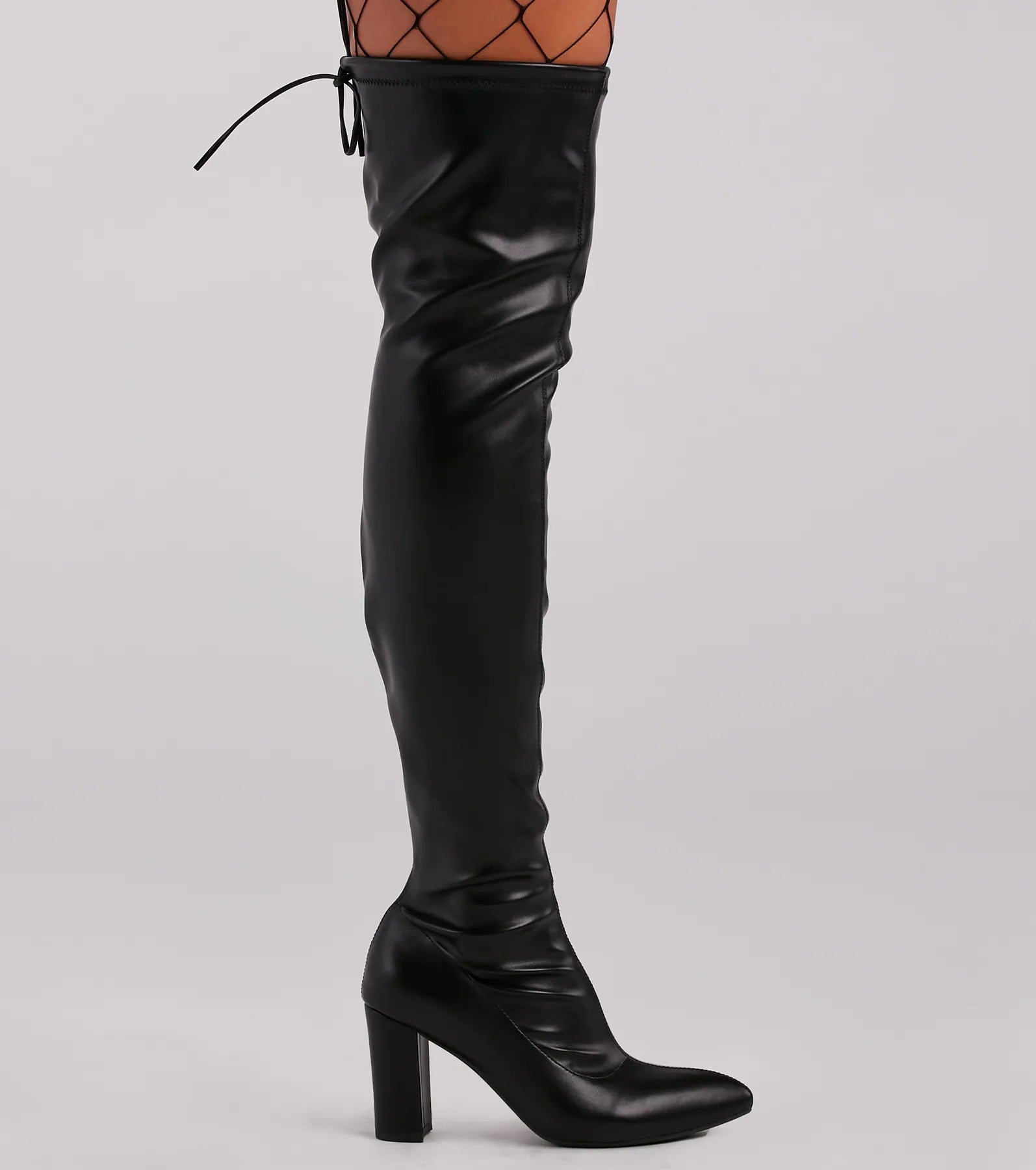 High Ambition Faux Leather Thigh-High Boots - Image 3