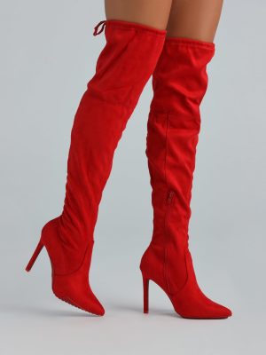 Heat Up The Night Over-The-Knee Stiletto Boots