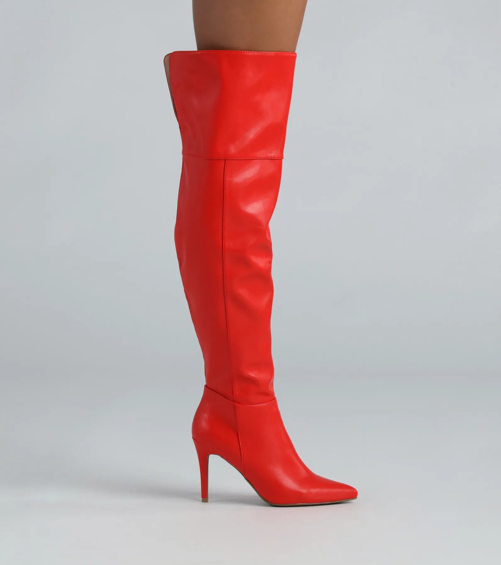 Dare To Be Bold Faux Leather Over-The-Knee Boots - Image 3