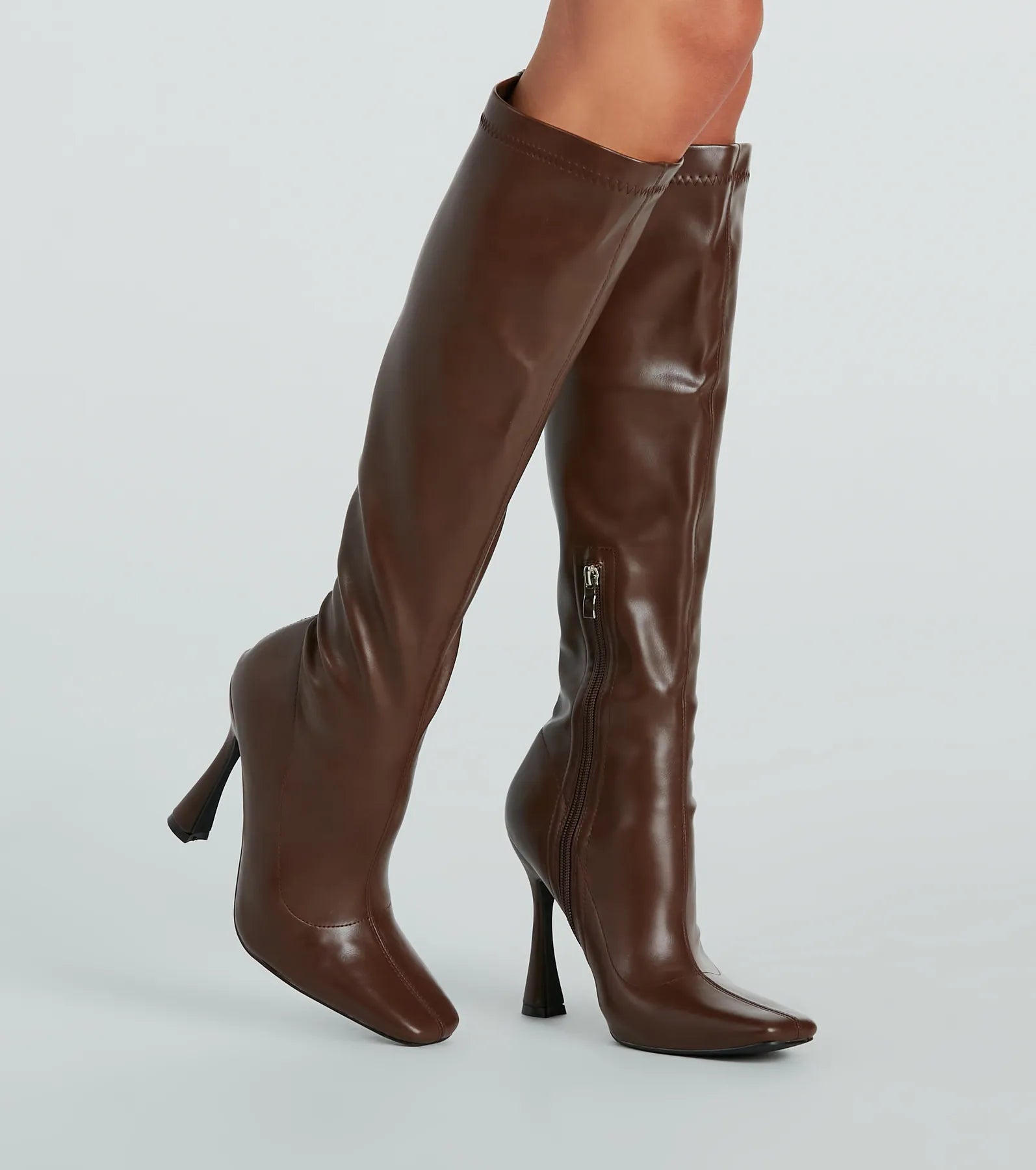 Perfect Day Faux Leather Under-The-Knee Boots - Image 4