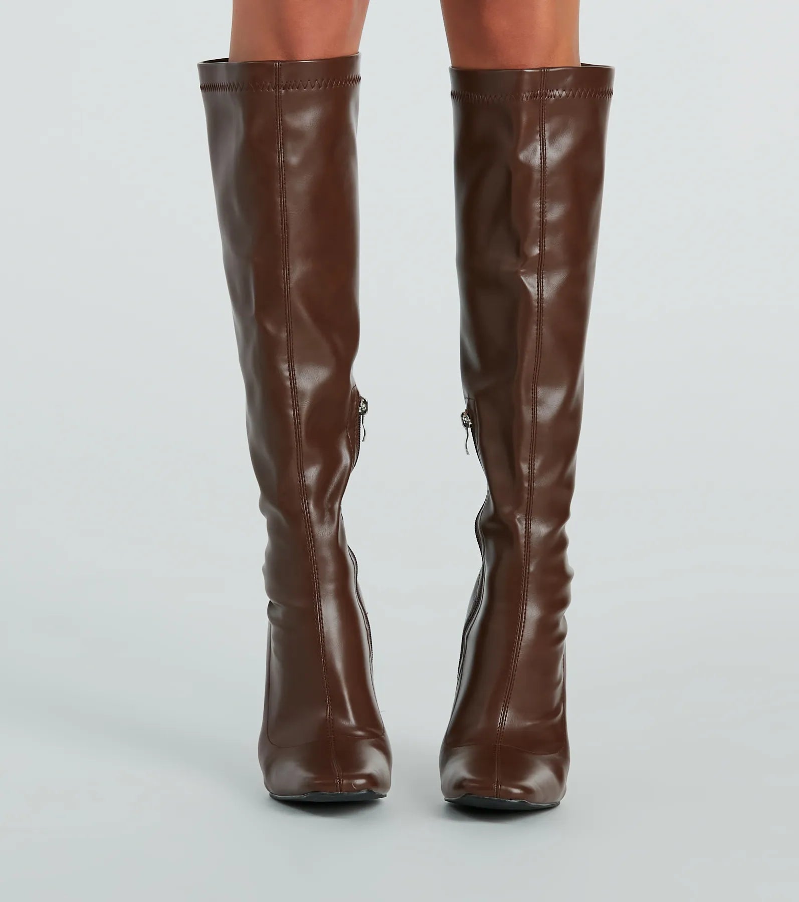 Perfect Day Faux Leather Under-The-Knee Boots - Image 5