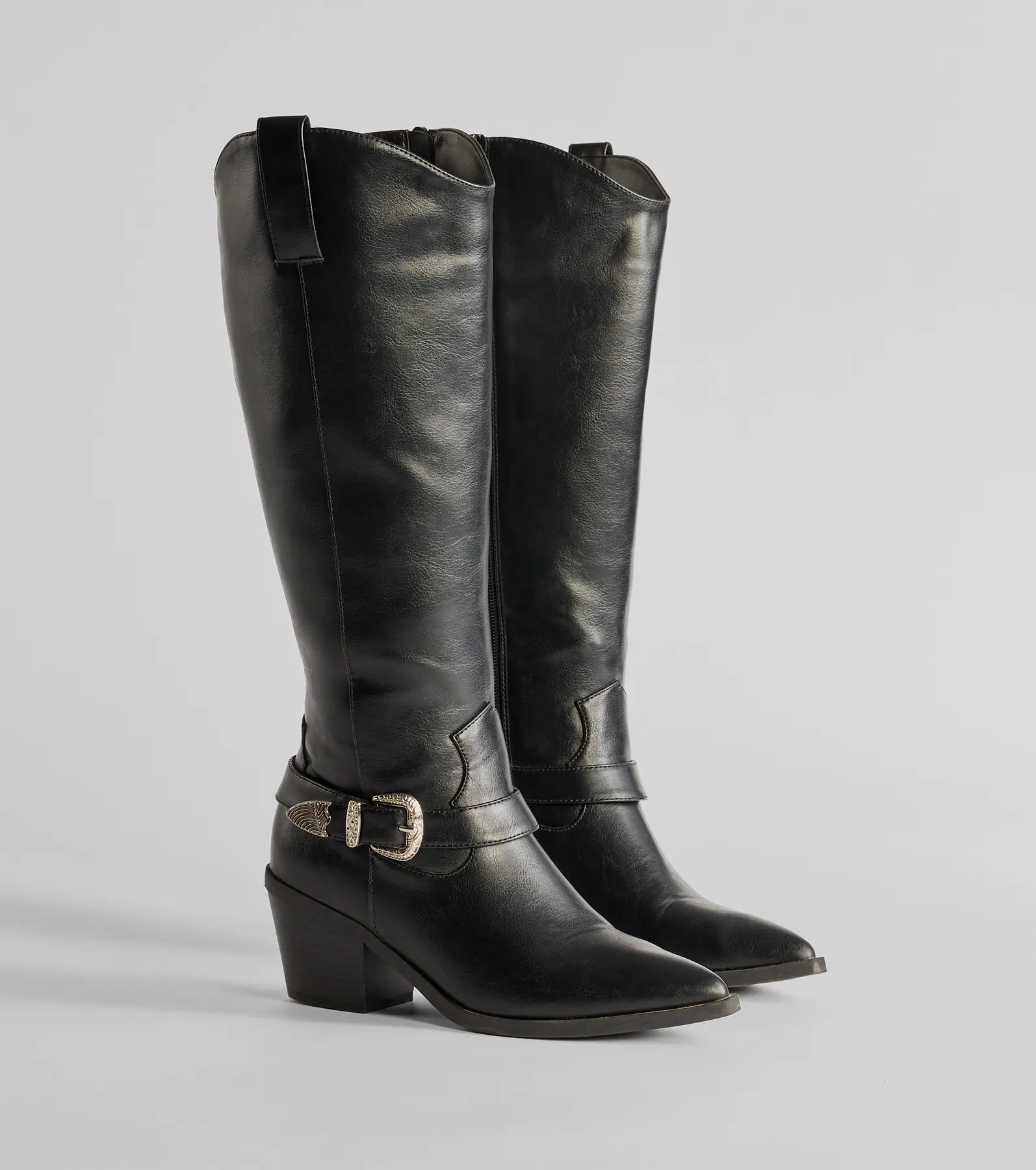 Desert Sun Western Buckle Under-The-Knee Boots - Image 5