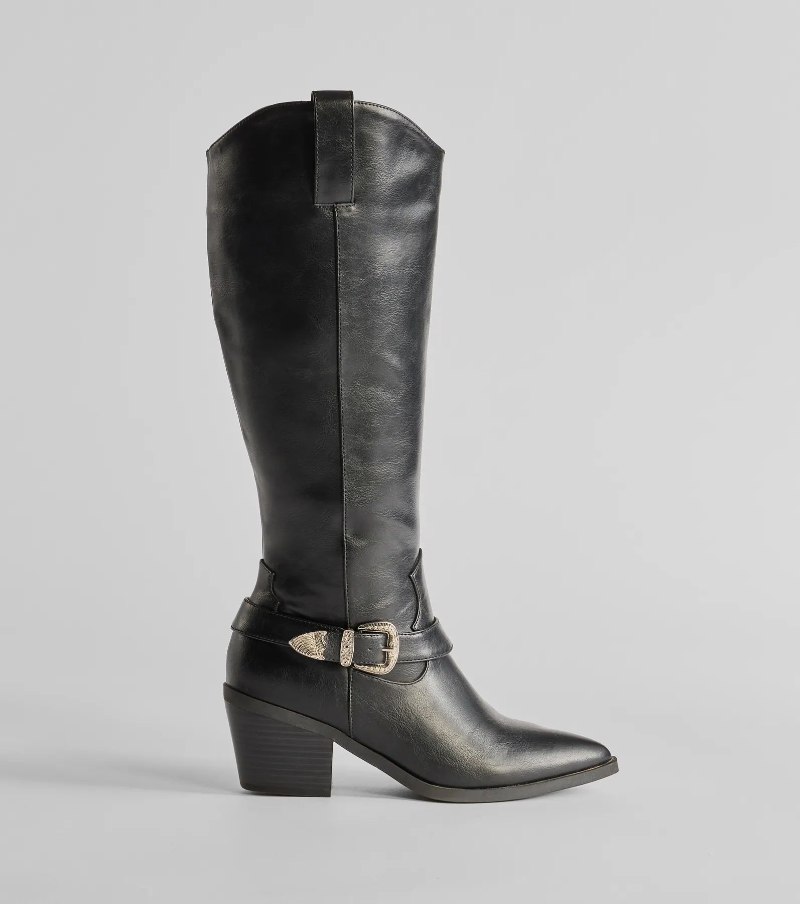 Desert Sun Western Buckle Under-The-Knee Boots - Image 6