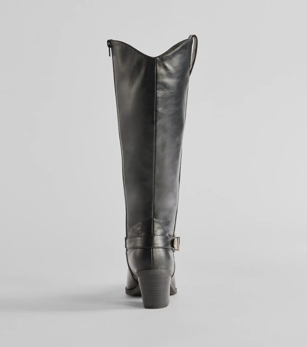 Desert Sun Western Buckle Under-The-Knee Boots - Image 8