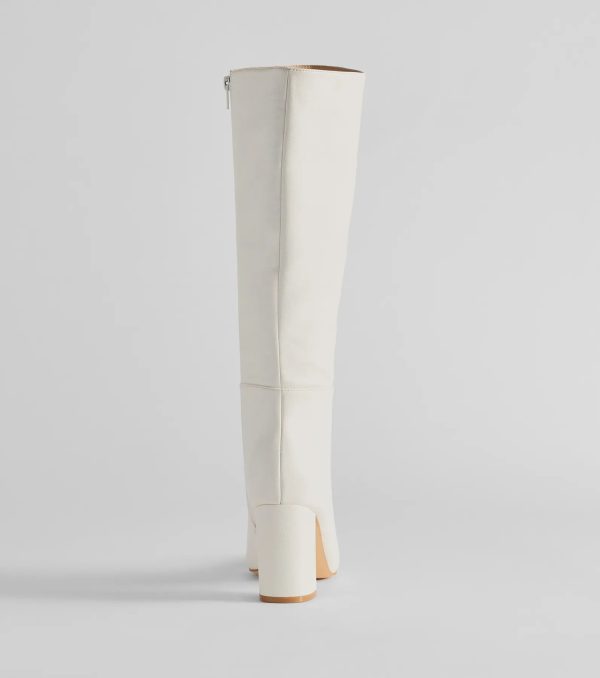 Style Statement Under-The-Knee Faux Leather Boots - Image 4