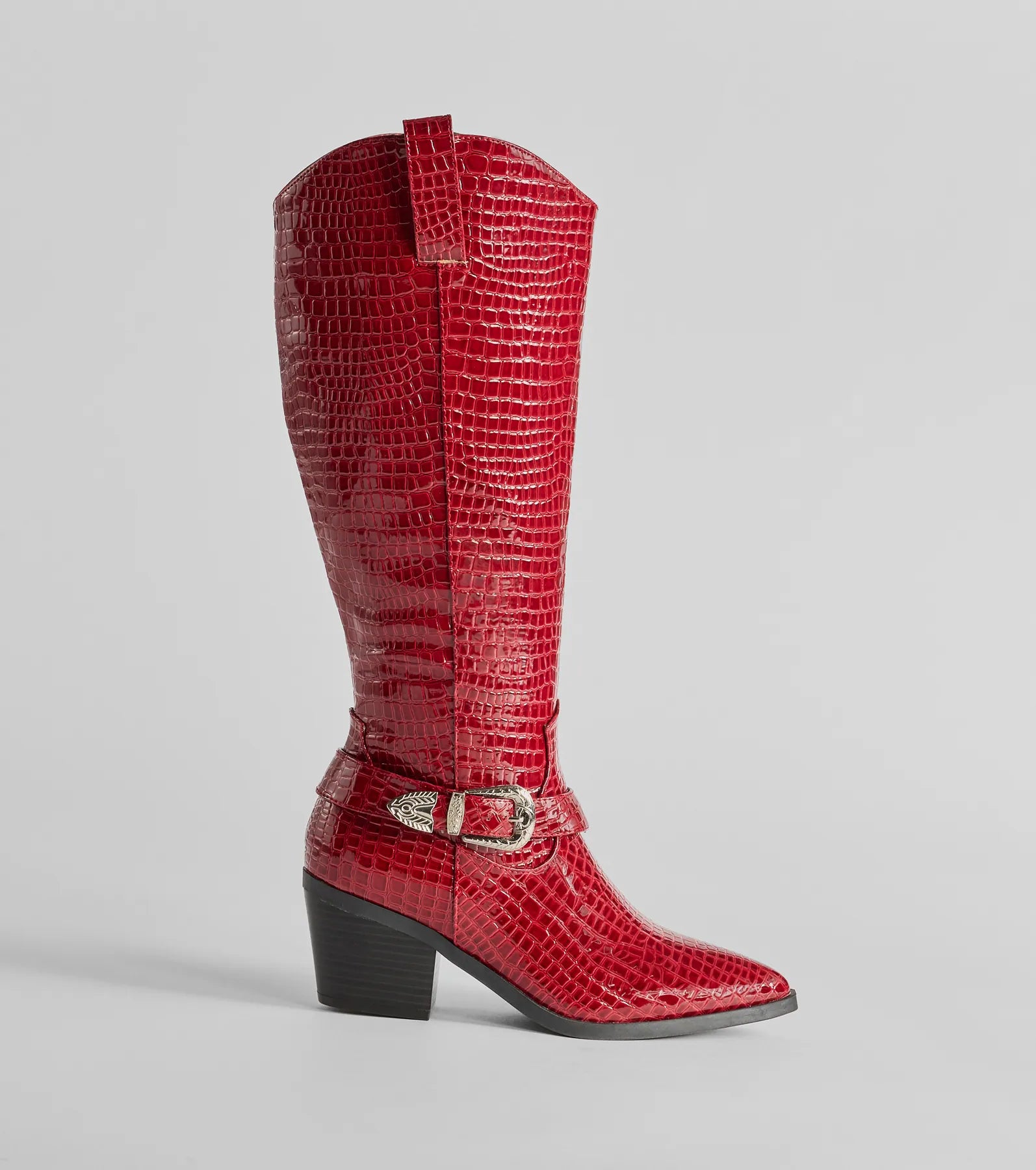 Desert Sun Western Buckle Under-The-Knee Boots - Image 2