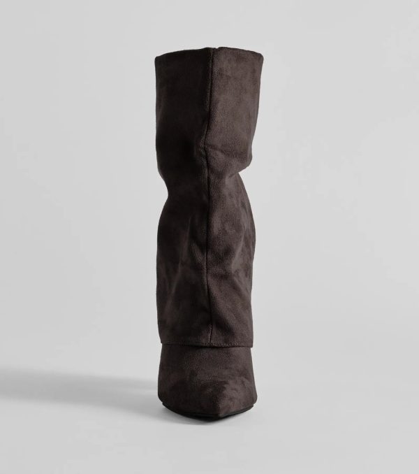 Fab Faux Suede Fold-Over Mid-Calf Boots - Image 8