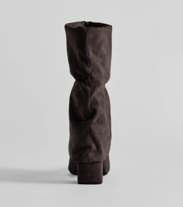 Fab Faux Suede Fold-Over Mid-Calf Boots - Image 9