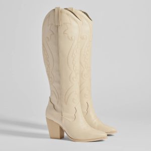 Western Flair Under-The-Knee Boots