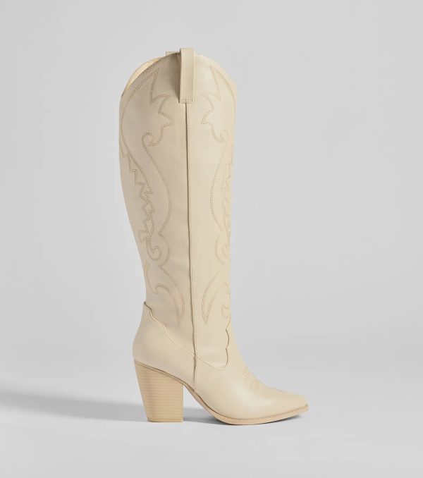Western Flair Under-The-Knee Boots - Image 2