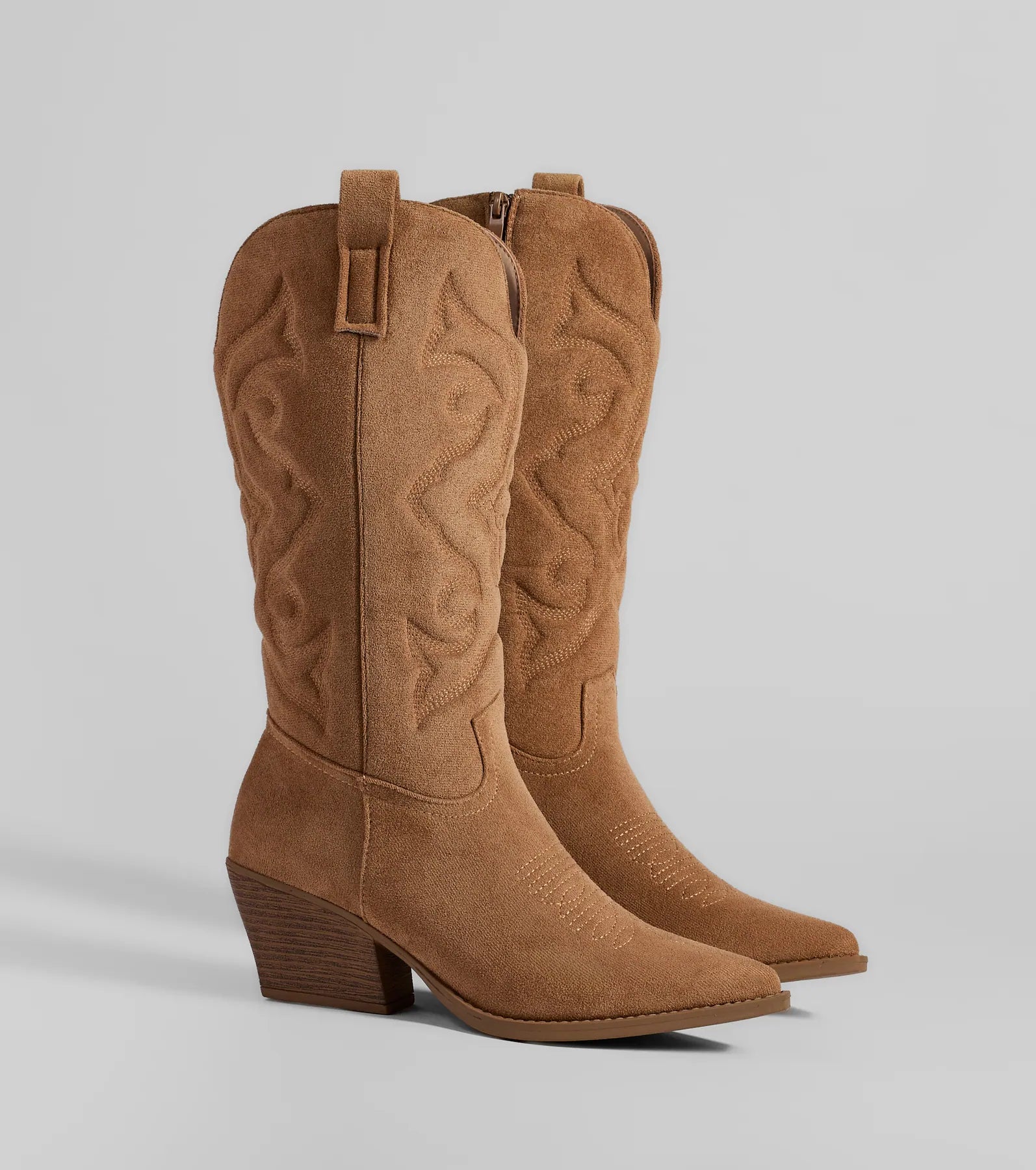 Country Threads Western Microsuede Cowboy Boots - Image 6