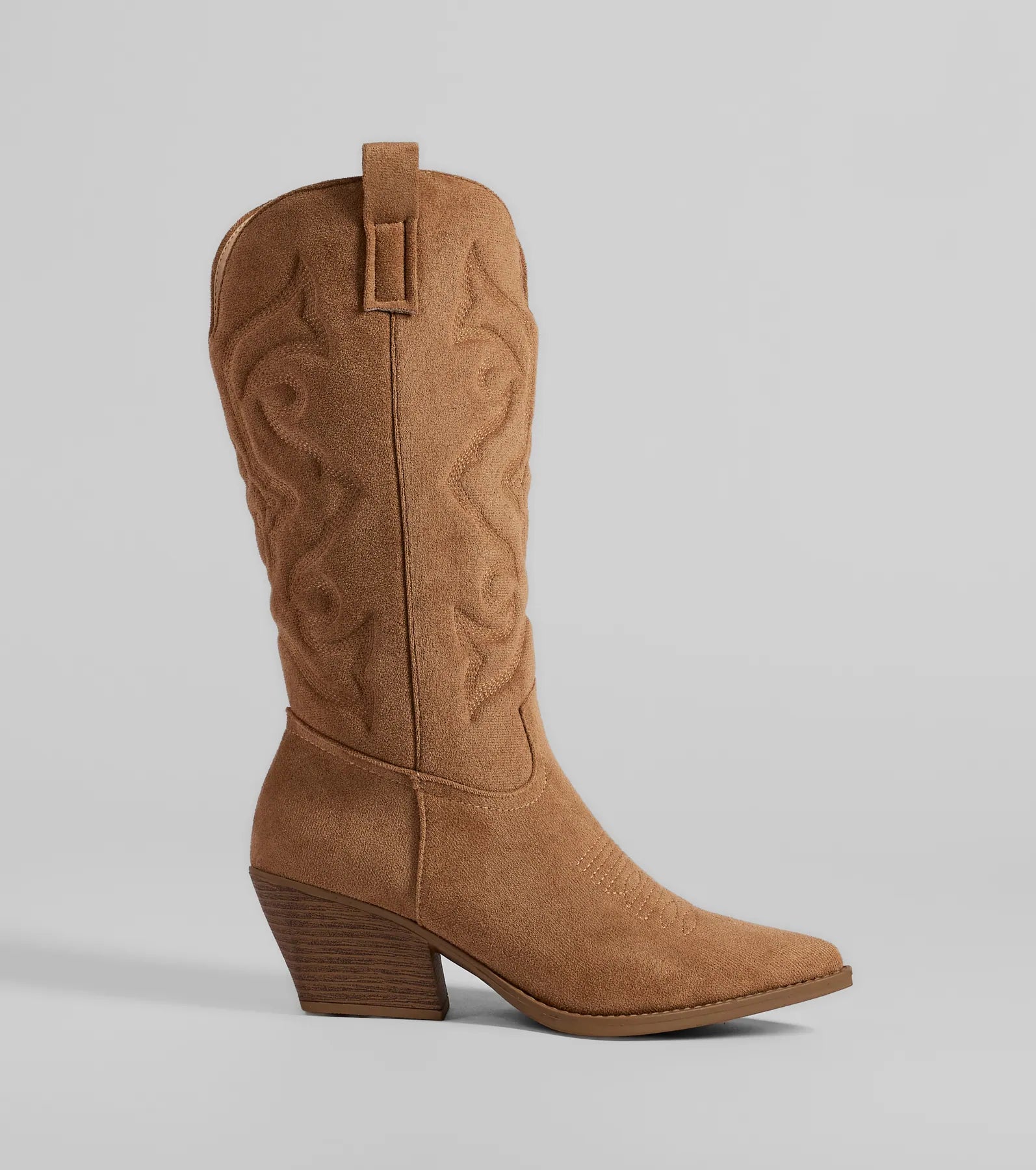 Country Threads Western Microsuede Cowboy Boots - Image 7