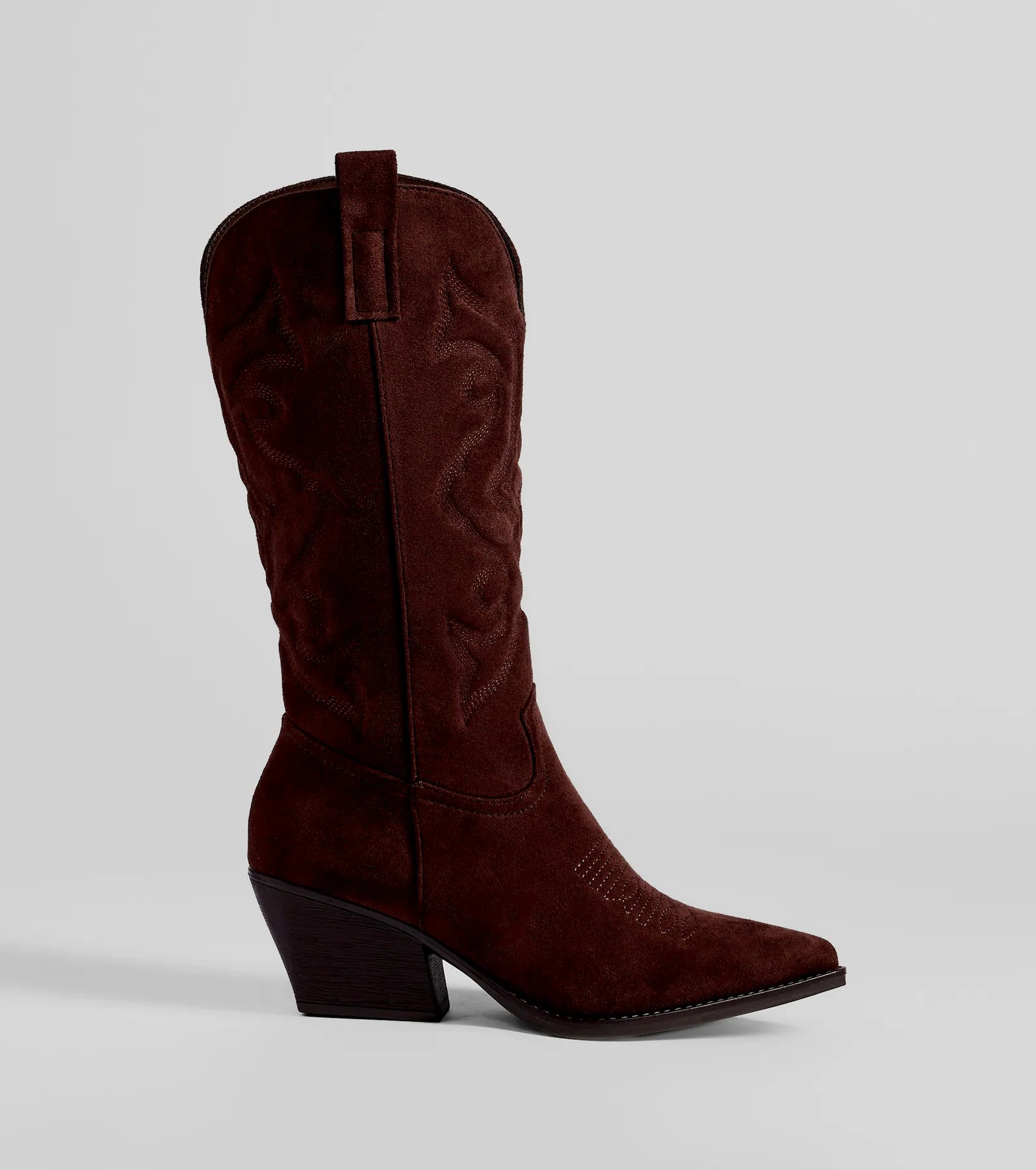 Country Threads Western Microsuede Cowboy Boots - Image 3