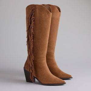Fringe Worthy Cowboy Knee High Boots