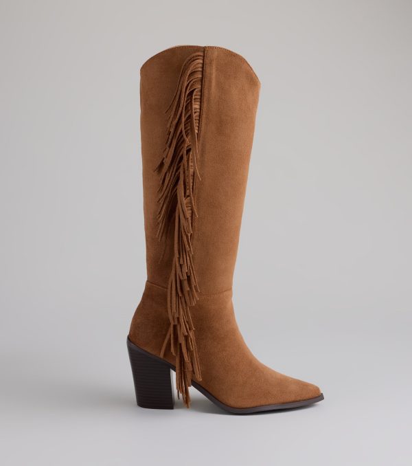 Fringe Worthy Cowboy Knee High Boots - Image 5