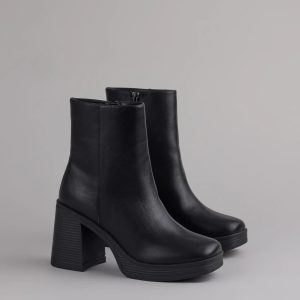 Tough Love Platform Block Heel Booties
